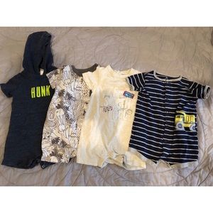Bundle of 4 Infant Shortalls (2 Gap/2 Carter’s)